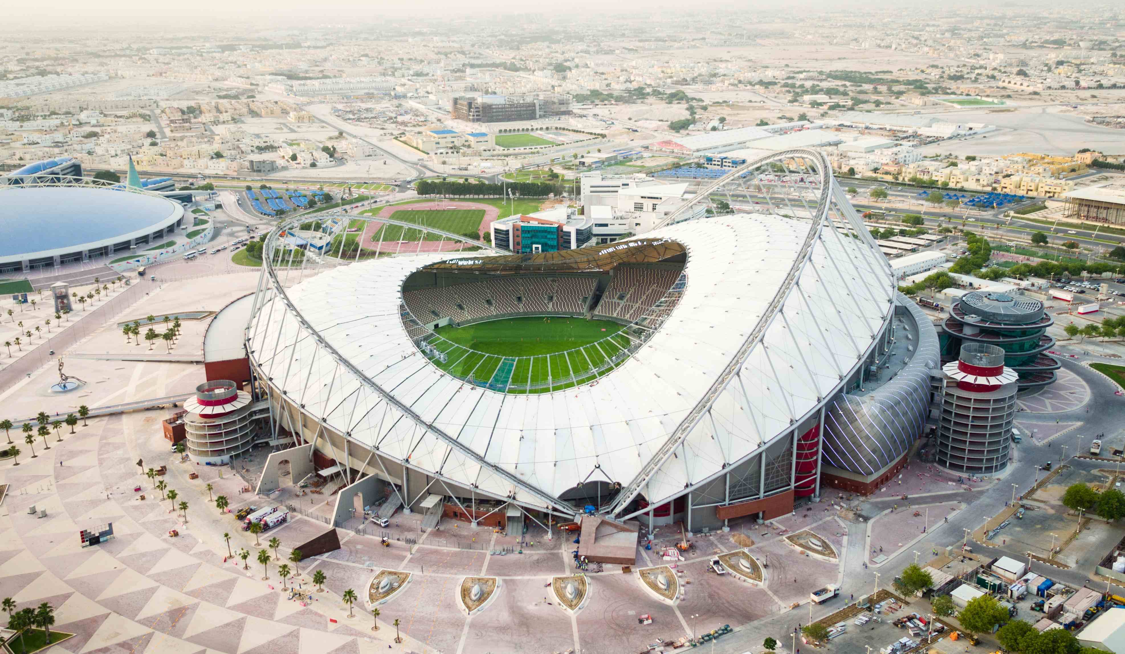 World stadiums. Международный стадион Халифа khalifa International Stadium. Международный стадион Халифа стадионы Катара. Стадион Халифа Катар. Стадион Аль Джануб.